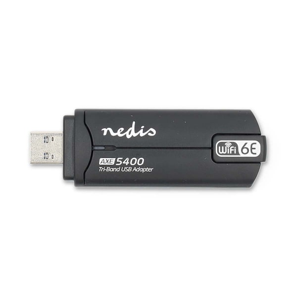 Nätverksdongel | Wi-Fi | AX5400 | 2,4/5/6 GHz (trippelband) | USB3.0 | Wi-Fi-hastighet totalt: 5400 Mbps | Windows 10 / Windows 11