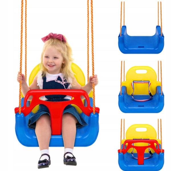 Lasten 3-in-1 puutarhakeinu säädettävällä korkeudella