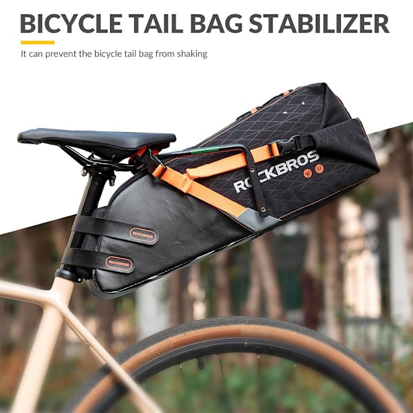 Multifunktionel cykelsædetaske stabilisatorholder - sort