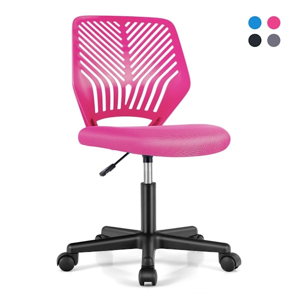 Työtuoli lapsille käsivarreton lasten työtuoli 54 x 54 x 77-89 cm pinkki