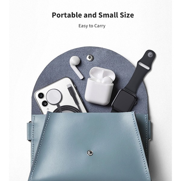 5W induktiv laddare för Apple Watch + USB-C-kabel, svart