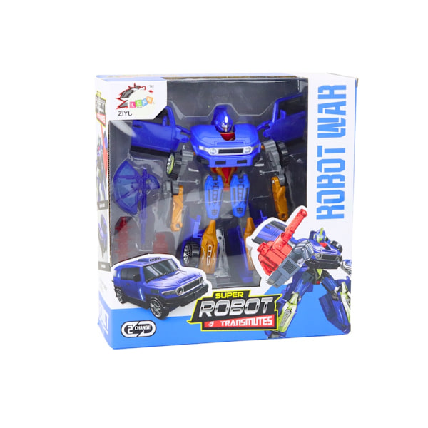 2i1 Blue Auto Robot: Transform, Battle og Race Fun