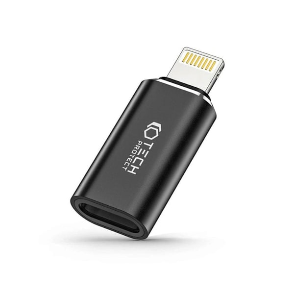 Tech-Protect UltraBoost USB-C - Lightning-sovitin - Musta