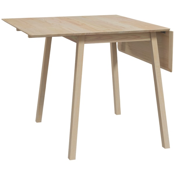 Klapspisebord, Køkkenbord Til 2-4 Personer, Klapbord, Spisebord Af Træ, Til Små Rum, 110 X 86 X 75 Cm, Natur