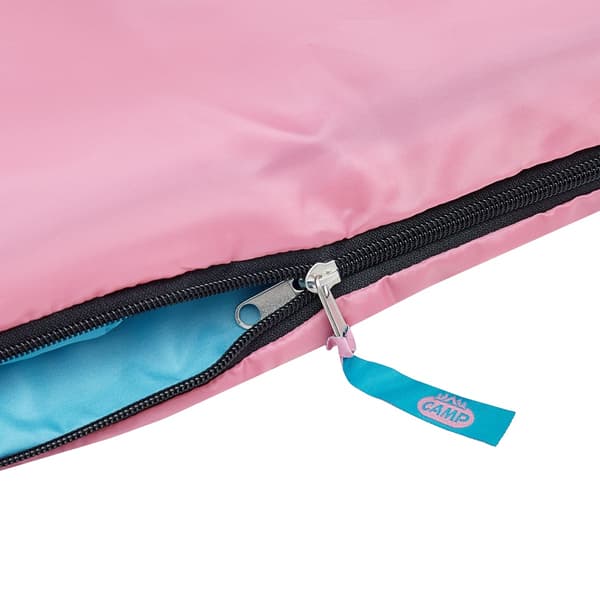Rosa juniorsovsäck – lätt, kompakt