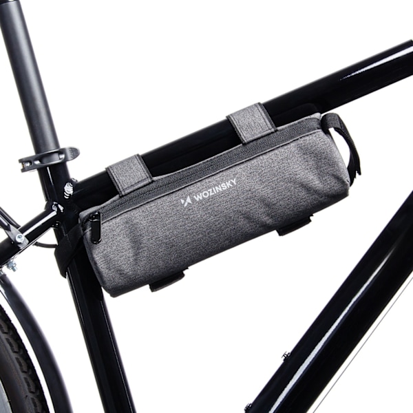 Termisk cykelväska för vattenflaska, fäst på ramen eller styret, 0,7L, grå