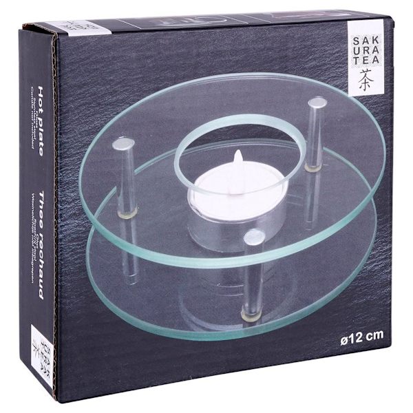 Tevärmare i glas för tealight-ljus – perfekt för tekannor