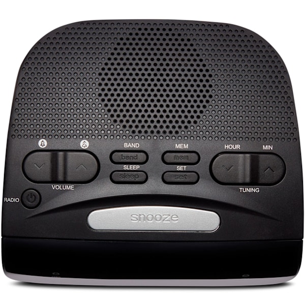 Clockradio med dobbelte alarmer