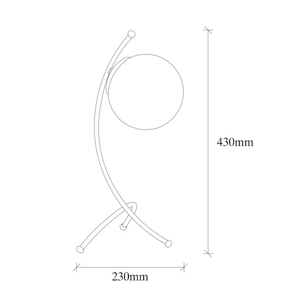 Bordlampe Yay - 5013