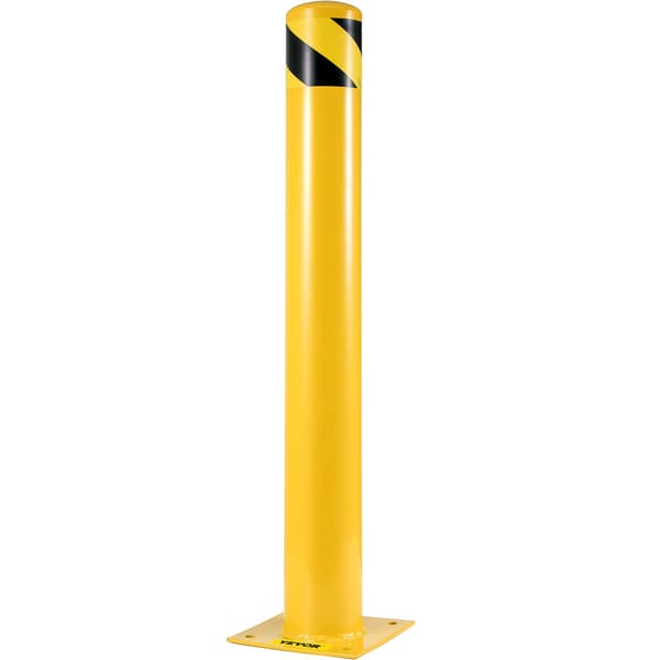 Säkerhetspollare i stål, 102 cm, 13,5 cm i diameter, 2-pack