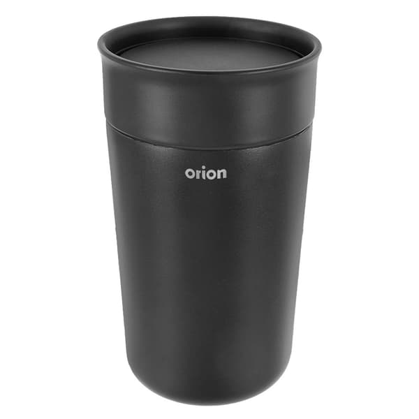 Rejsekrus i rustfrit stål, sort, 350 ml