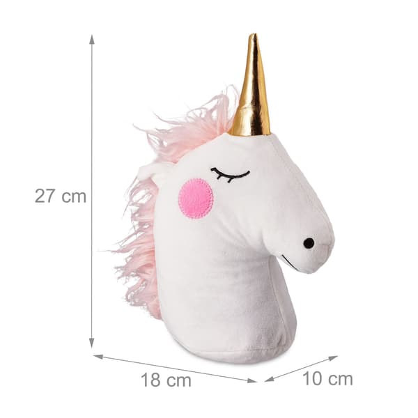Unicorn dörrstopp i vitt