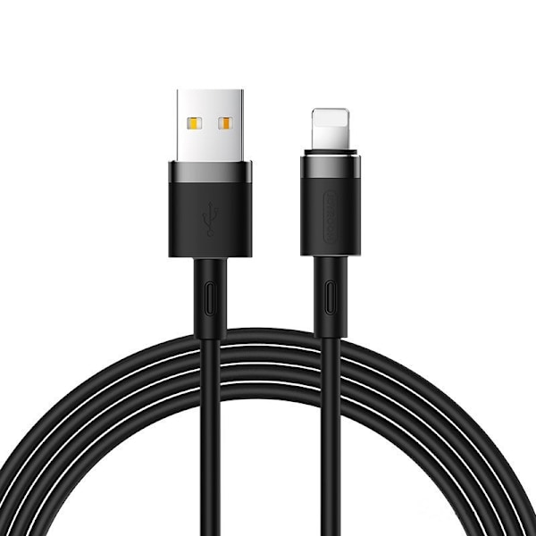 iPhone USB - Lightning kabel 2,4A 1,2m sort