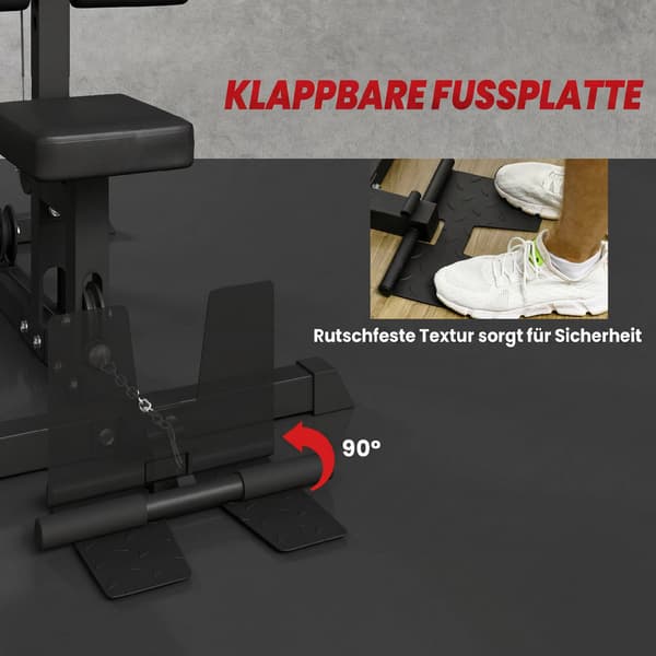 Hemmagym Lat Pulldown & Roddmaskin, Stål & Konstläder
