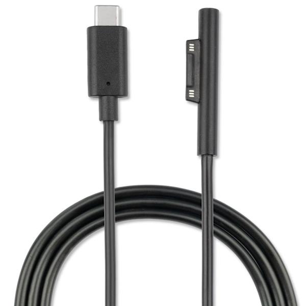 4Smarts USB-C Microsoft Surface -liitäntäkaapeli 5A, 1m - musta