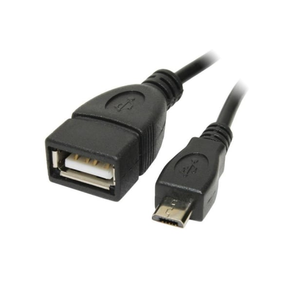 Reekin OTG-sovitin - Micro USB B/M - USB A/F -kaapeli 0,20 m