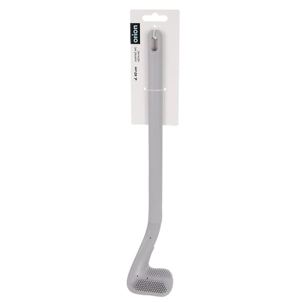 Silikoninen WC-harja, harmaa, 40 cm, ripustettava