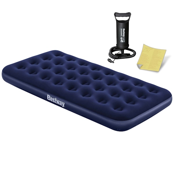 Uppblåsbar madrass 188x99x22 cm med kolvpump Bestway 67001