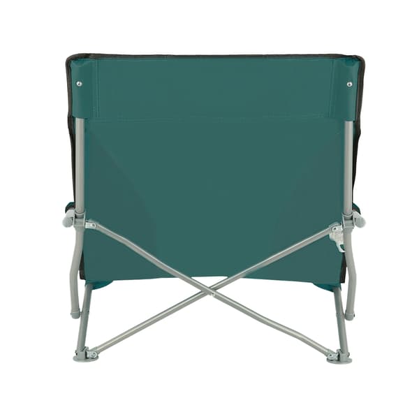 Strandstol, grøn-grå, foldbar, letvægts