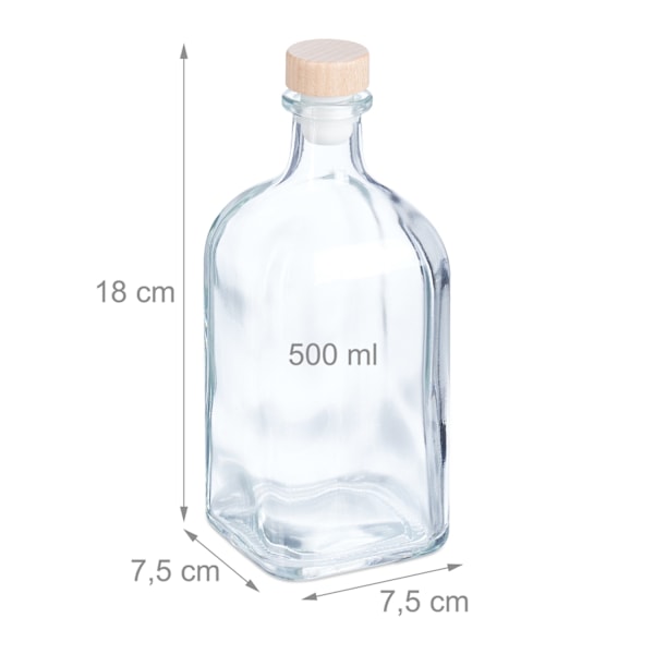 Täyttöpullot 6 kpl 500 ml