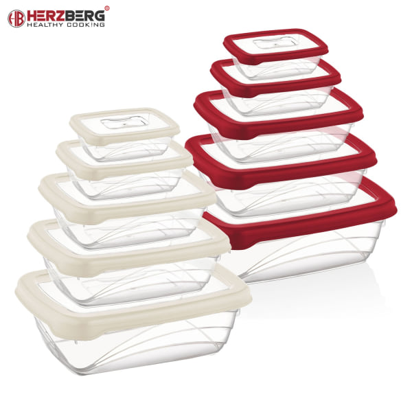 Herzberg Bio Saver Box Set i 5 delar Elfenben
