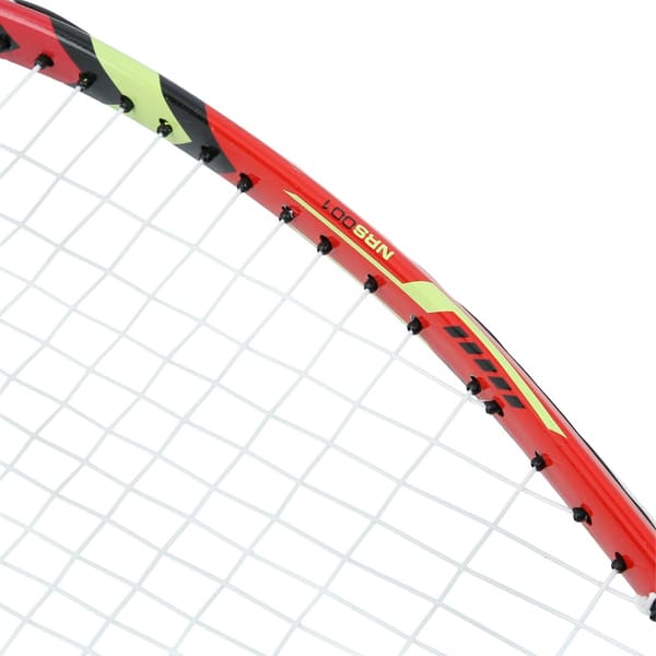 Crossminton-setti, jossa 2 mailaa, sulkapallot, punainen kansi
