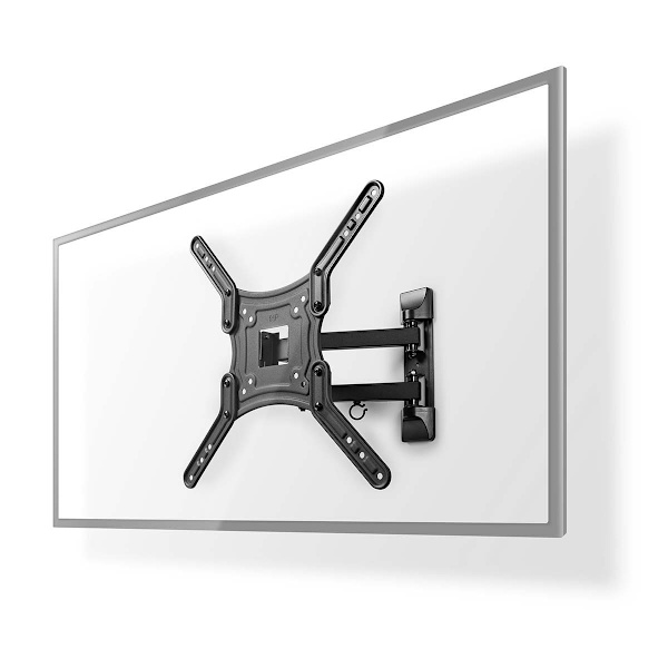 Tilt och vridbart TV väggfäste | 23-55 " | Maximal skärmvikt som stöds: 30 kg | Går att tilta | Roterbar | Minsta väggdistans: 70 mm | Maximalt väggav