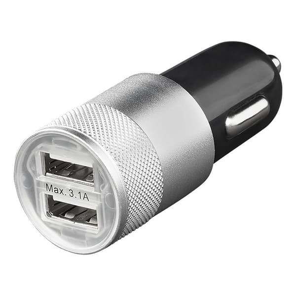 2-vägs USB-laddare typ A 12V/24V 3100mA