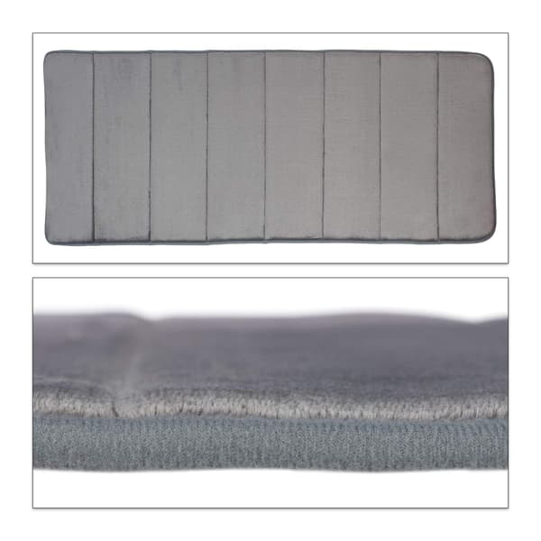 Grå Memory Foam Bademåtte