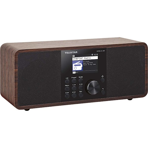 DIRA S 24i Multifunktionell stereoradio DAB+ / FM / Internet / Bluetooth Trä