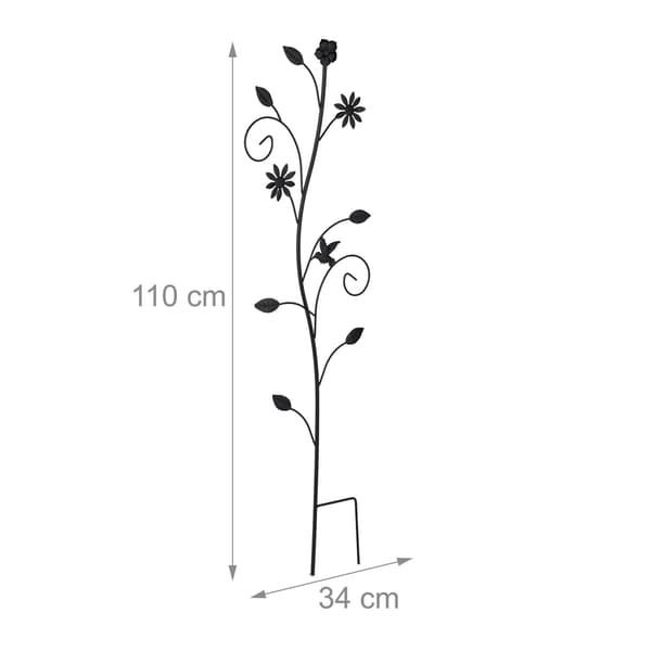 Stålespalier til klatreplanter, blomsterdesign