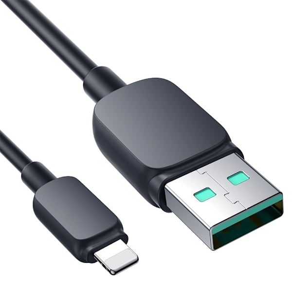 iPhone Lightning -kaapeli - USB 2.4A 480Mbps 2m musta