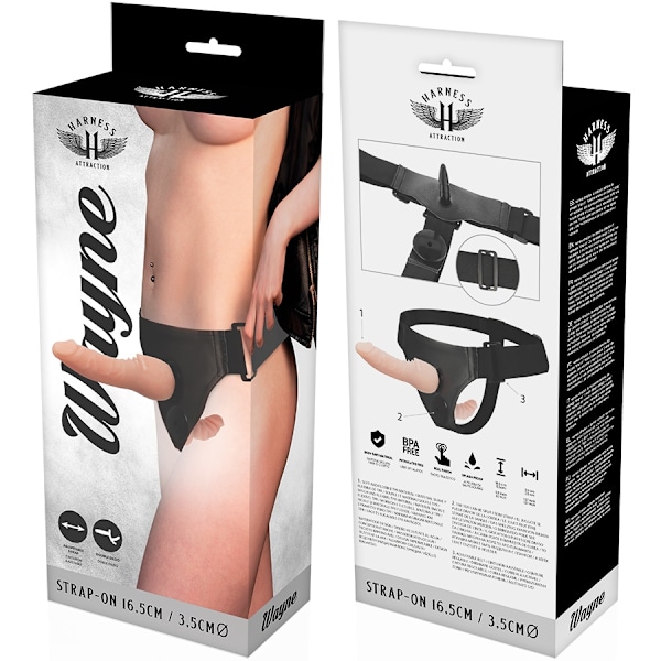 Harness Attraction - Wayne Double Penetraci N 16,5 Cm -O- 3,5 Cm