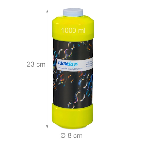 sæt med 3 sæbebobler refill flaske 1 l