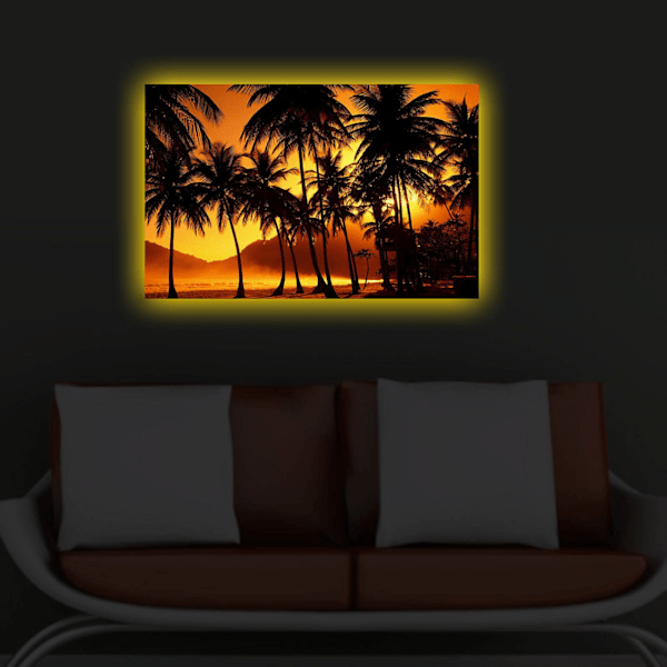 Dekorativ LED-belyst canvasmålning 4570DACT-36