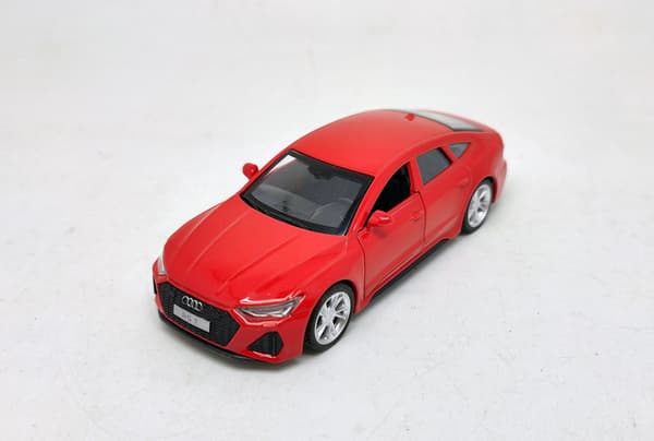 Audi RS7 støbt modelbil i skala 1:43, pullback-funktion