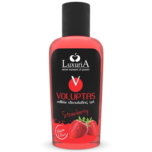 Intimateline Luxuria - Voluptas ätbar massagegelvärmande effekt - Jordgubb 100 ml