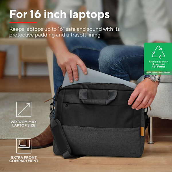 Lisboa Laptoptaske 16" Sort