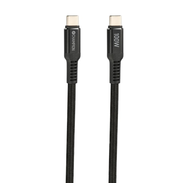 USB-C kabel 100W 1m Sort