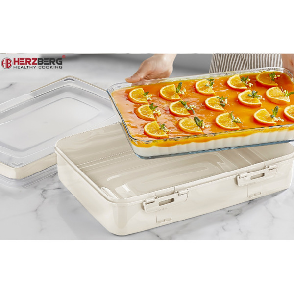 Herzberg et-trins takeaway-bagekasse rød
