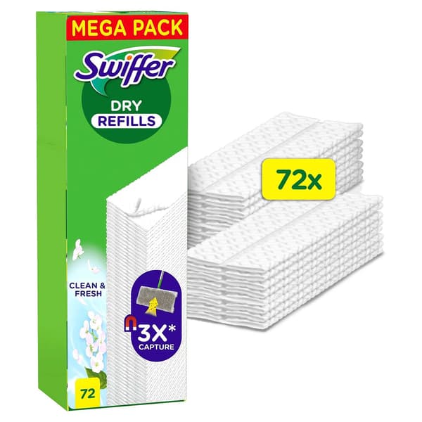 Torra golvrengöringsdukar med doft, 72-pack