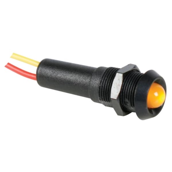Led Lampe 5V Gul - Sort Hus