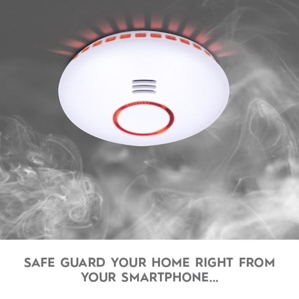 WiFi Smart brandalarm (røg+varme)