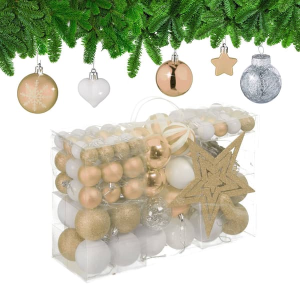 Julgransprydnader Set, 101 plastkulor