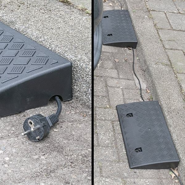 Pyöreä ramppi 70mm musta - 2kpl sarja