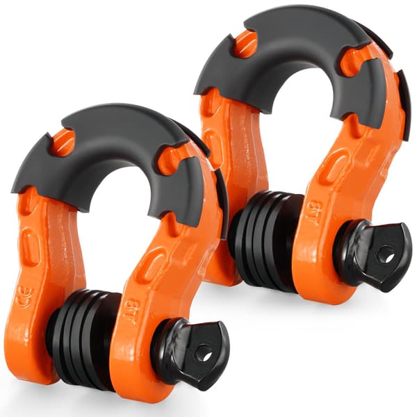 D-ring genvindingssjækel 3/4 tommer, 2-pak, 8T WLL