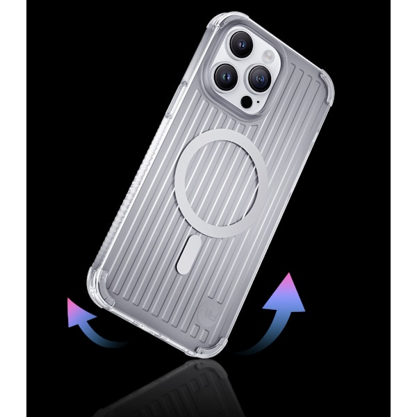 Magnetisk etui til iPhone 14 Pro MagSafe PQY Go Out Series sort
