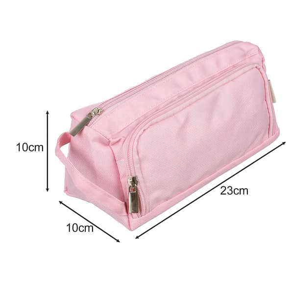 Dubbelt utdragbart pennfodral - rosa Maaleo 24519
