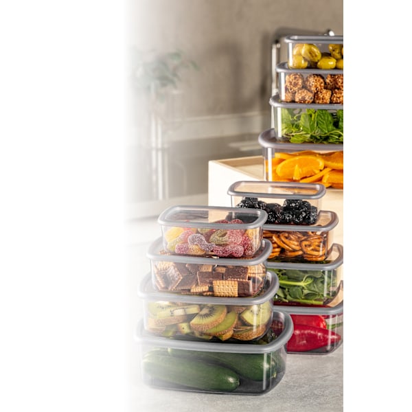 Förvaringsbox Set (12 delar) SYBOX12LIKRSK - Antracit