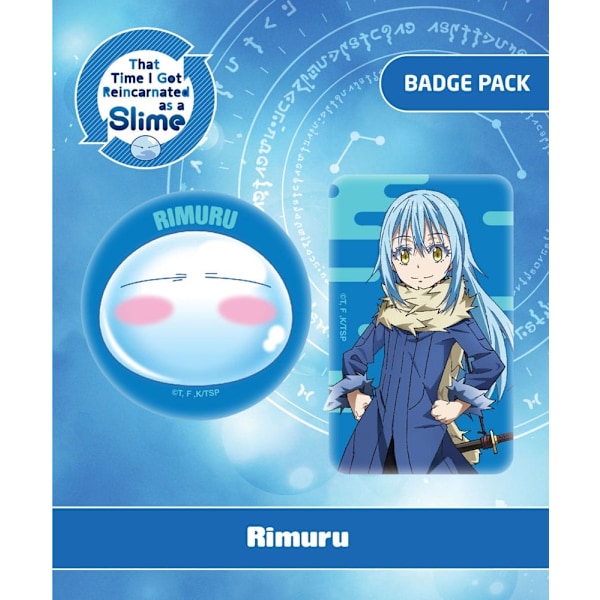 Dengang blev jeg reinkarneret som en Slime Pin Badges 2-Pack Rim